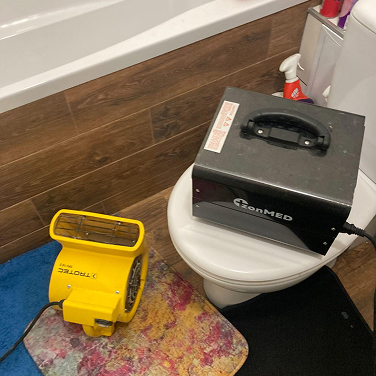 Ozonowanie łazienki w mieszkaniu w Łodzi