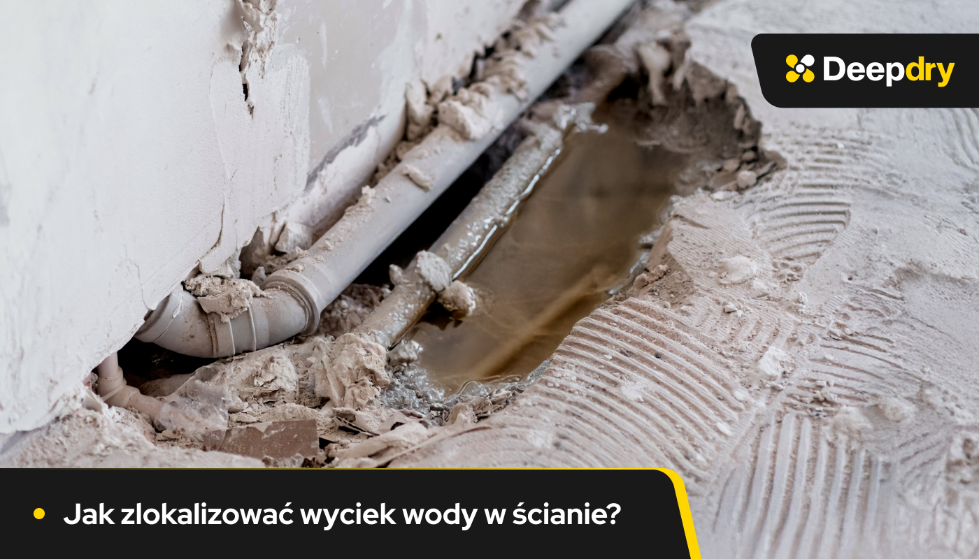 wyciek wody w ścianie
