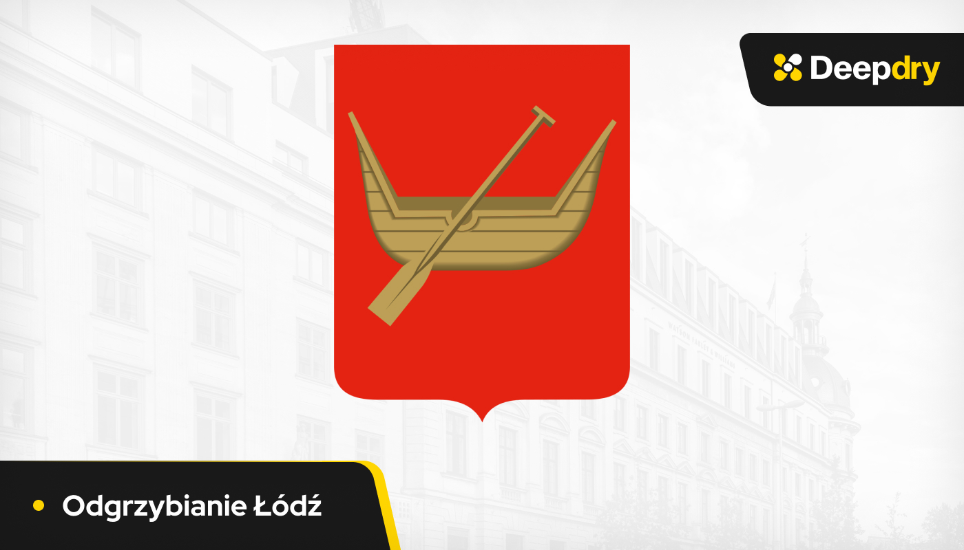 odgrzybianie Łódź, herb Łodzi