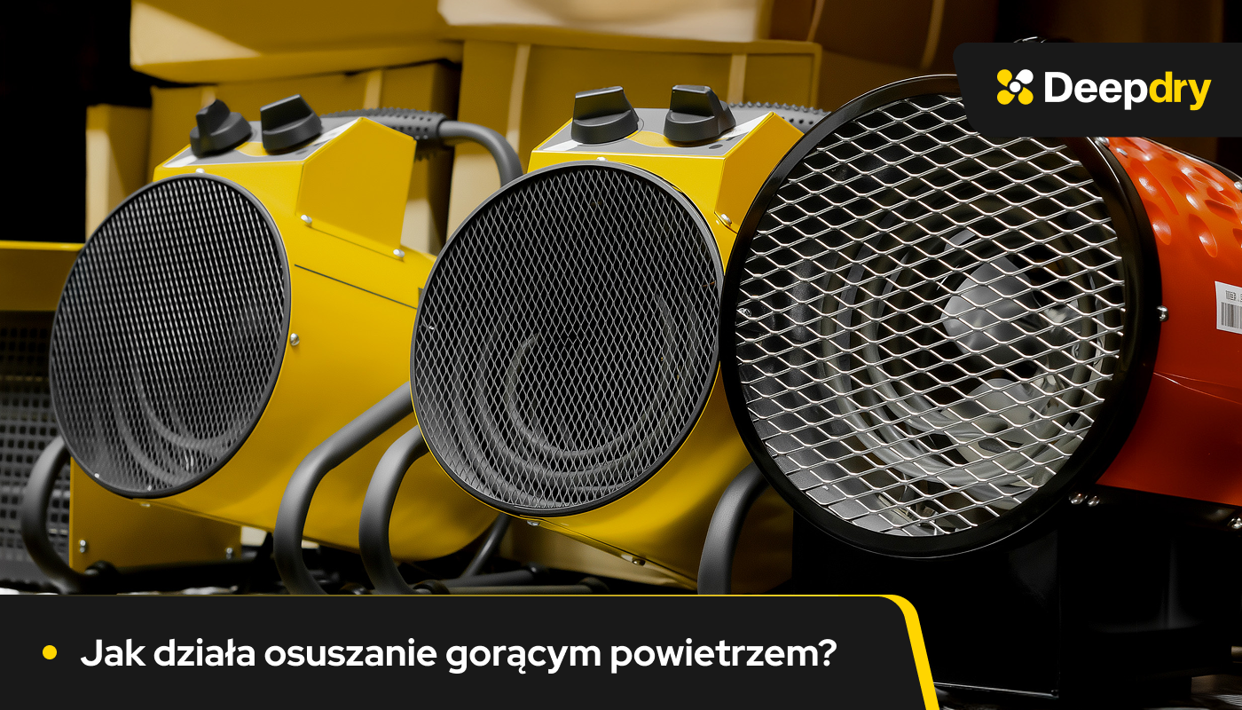 osuszanie gorącym powietrzem