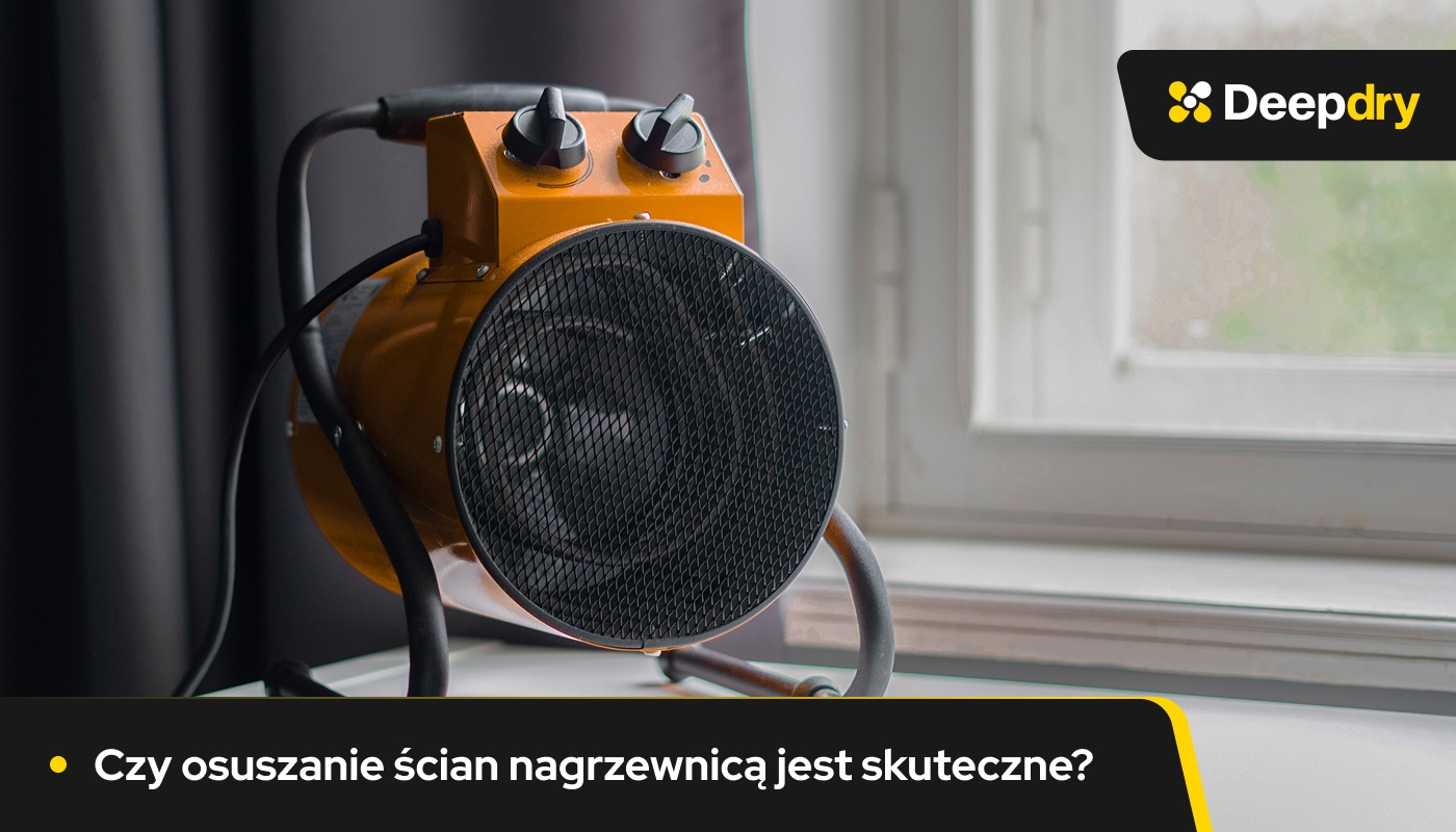 nagrzewica, osuszanie ścian nagrzewnicą