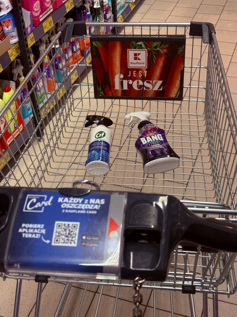 Kaufland, Cif Perfect Finish, Cilit Bang koniec z pleśnią, środki grzybobójcze